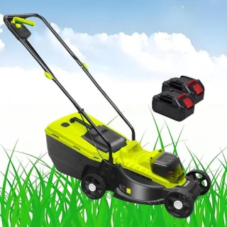 Accu grasmaaier 33 cm Zwart
