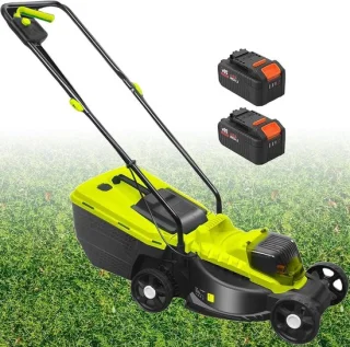 Accu grasmaaier 33 cm zwart