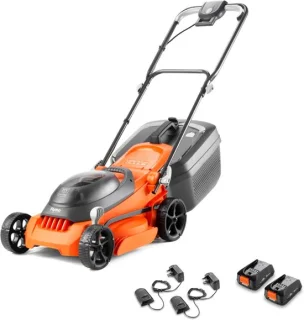 Accu Grasmaaier 34 cm Oranje/Grijs