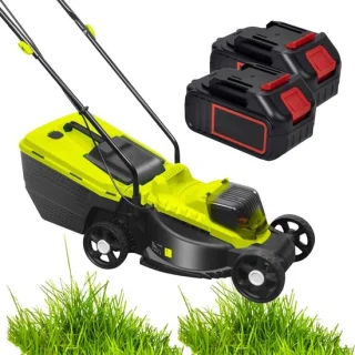 Accu grasmaaier 35L Groen/Zwart