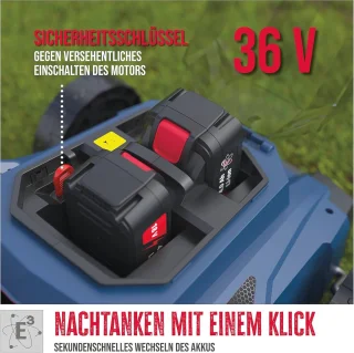 Accu grasmaaier 36V 370 mm
