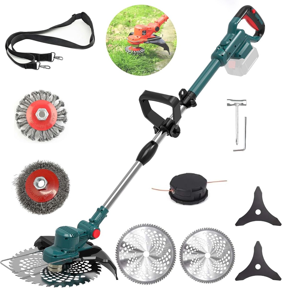 De Accu Grasmaaier 750W Multifunctioneel 4-in-1 Zonder Accu/Lader Makita Compatibel in één oogopslag