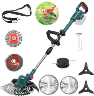Accu Grasmaaier 750W Multifunctioneel 4-in-1 Zonder Accu/Lader Makita Compatibel