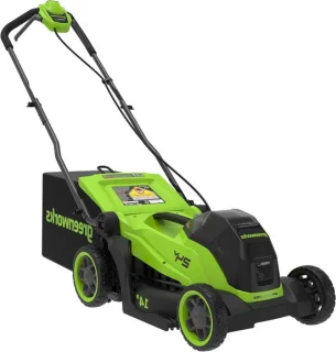 Accu Grasmaaier - Draadloze Grasmaaier - Gazon Onderhouden - Borstelloze Motor - 36 cm Snijbreedte - Zwart