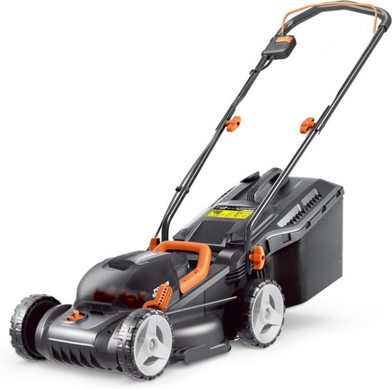 Accugrasmaaier 40V 2x4.0Ah 34cm borstelloos zwart