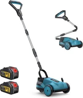 Accugrasmaaier set blauw