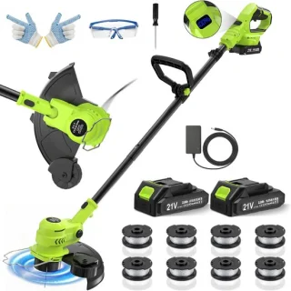 ApexArte® Grasmaaier Elektrisch - Grastrimmers met Accu - Geelgroen