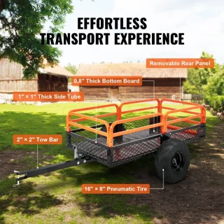 ATV UTV Kipwagen 680 kg Kipbak