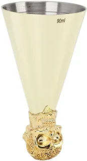 Barmaatje Cocktailmaatbeker Japanse Schedel RVS Type 1