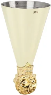 Barmaatje Cocktailmaatbeker Japanse Schedel RVS Type 1