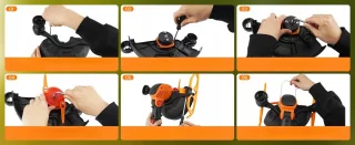 Bedee 21V elektrische grasmaaier inclusief accessoires