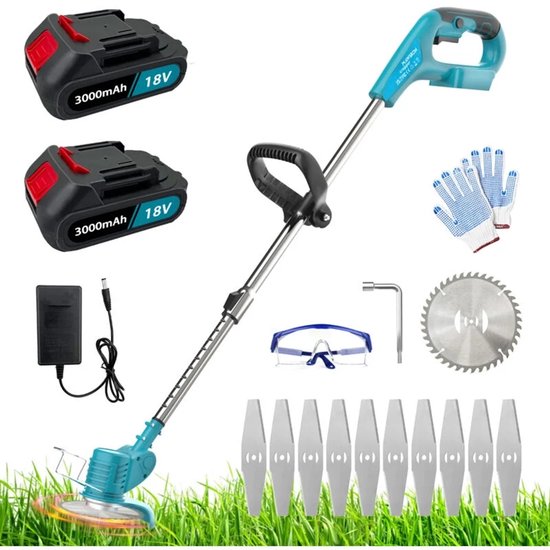 Bedee Grasmaaier 18V 1300mAh 3 Messen