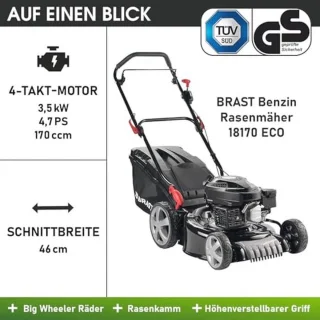 Benzine grasmaaier 46 cm
