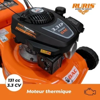 Benzinegrasmaaier met kooimaaierfunctie