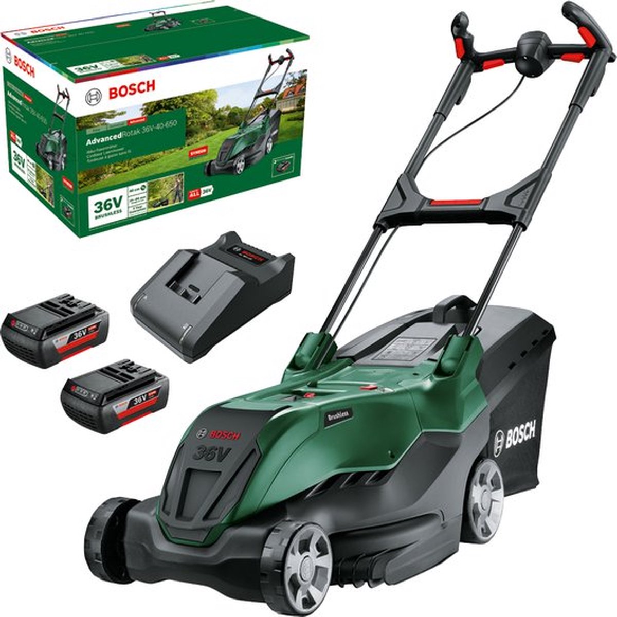 Bosch AdvancedRotak 36V-40-650 Accu-grasmaaier Set
