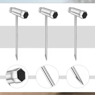 Bougiesleutel set van 3 - T-vormige staal - 13 x 19 mm - voor motorzaag en grasmaaier - ShopVlot