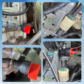 Brandstofafsluitklep 90 graden 1/4" in-line voor kleine motoren