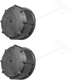 Brandstofdeksel 4-takt 2-pack - kunststof - zwart - 5 x 3,5 cm