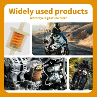 Brandstoffilter set van 5 universeel 8 mm
