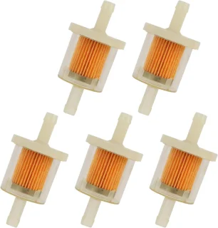 Brandstoffilter set van 5, universeel 8 mm, voor motorfiets, scooter en grasmaaier
