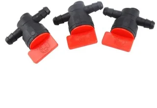 Brandstofgastank afsluiter set - 3 filters, 3 kleppen, 6 klemmen