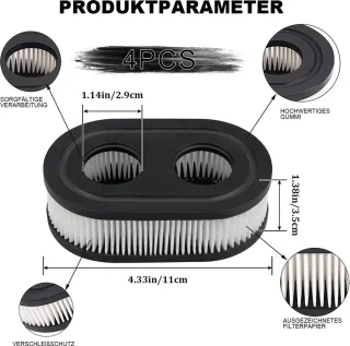 Briggs & Stratton Luchtfilter set van 4