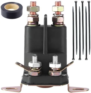 Buitenboordmotor starter relais 4 polen 12v zwart