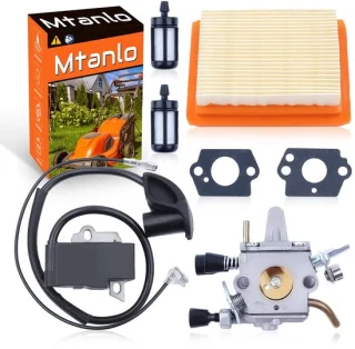 Carburateur- en ontstekingsspoelkit voor Stihl-grasmaaier