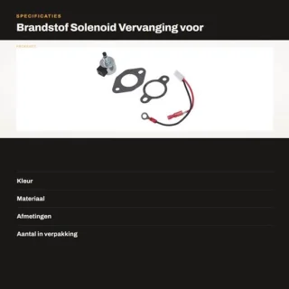 Carburateur solenoïde voor grasmaaier Stx38 - 1275709 1275733S 1243502S