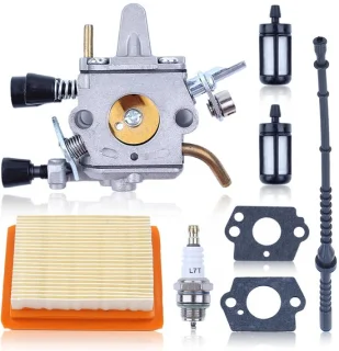 Carburateurrevisieset voor grasmaaiers