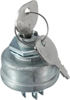 Contactslot grasmaaier - Sleutelstarter 5-polig 48.6 mm zilver