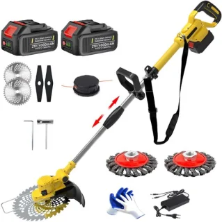 CRLYN® grasmaaier en grastrimmer met accu - geel
