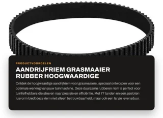 Dailygoods aandrijfriem rubber compatibel met Black & Decker grasmaaier