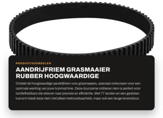 Dailygoods aandrijfriem rubber