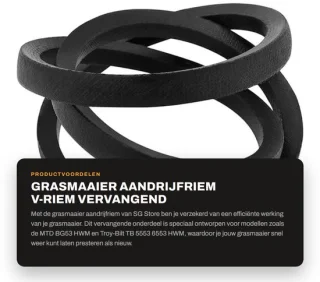 Dailygoods aandrijfriem v-riem voor grasmaaier