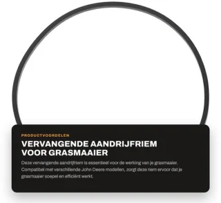 Dailygoods aandrijfriem vervangend grasmaaierriem