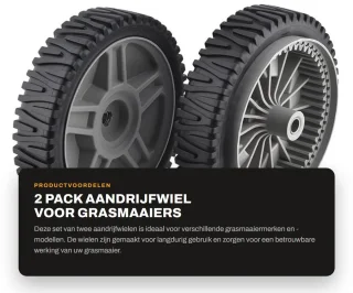 Dailygoods aandrijfwiel 2 stuks 8 inch 1,75 inch breedte tandwielmontage