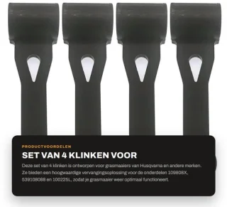 Dailygoods Baggerklink 4 stuks