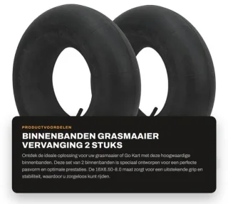 Dailygoods binnenband 16x6.50-8.0 tr13 rechte klepsteel