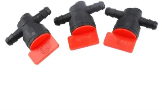 Dailygoods brandstofgastank afsluiter set met 3 brandstoffilters, 3 afsluitkleppen en 6 klemmen