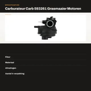 Dailygoods- Carburateur Precisietechniek - Carburateur Reiniger - Carburateur Afstelgereedschap - Verbeterde Gasrespons - Eenvoudig Onderhoud - Corrosiebestendig - Motorcarburateur