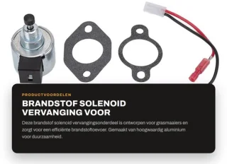 Dailygoods carburateur solenoid vervanging voor grasmaaier