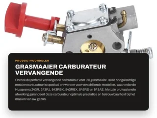 Dailygoods carburateur vervanging aftermarket geschikt voor 243R/243RJ/543RBK/543RBX/543RS/543AE