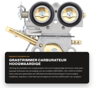 Dailygoods carburateur vervanging voor maaier