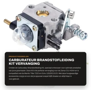 Dailygoods carburateur vervangingsset voor grasmaaier Zama C1U-K54A