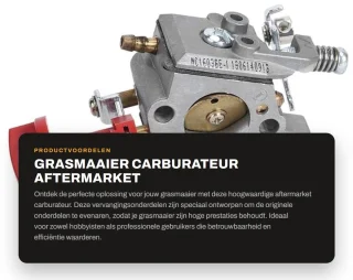 Dailygoods carburateur voor grastrimmer - aftermarket - geschikt voor 243r, 243rj, 543rbk en 543r
