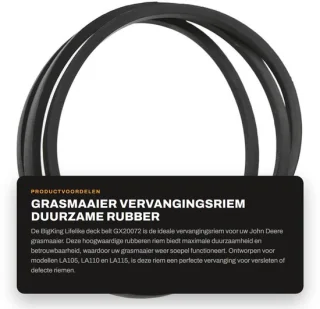 Dailygoods deck belt geschikt voor John Deere LA105/LA110/LA115