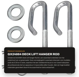 Dailygoods deck lift hanger rod kit