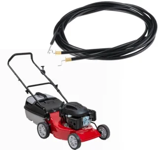 Dailygoods gasklep controle kabel 1600mm, buitenkabel 1680mm, voor 4HP grasmaaiers, set van 2