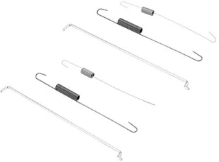 Dailygoods gasklepveer set - 2x terugstelveer - 2x veer voor snelheidsregeling - voor GX140/GX160